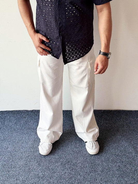 Arctic Drape Jean White