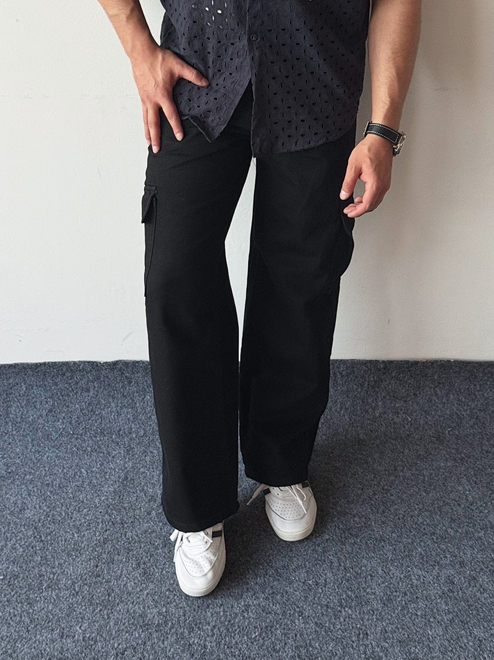 Arctic Drape Jean  Black