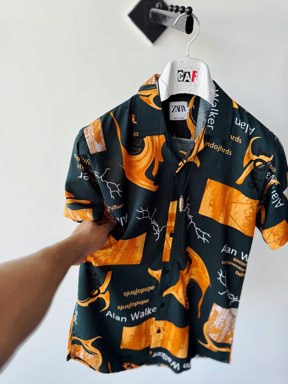 Orange Brushstroke Shirt