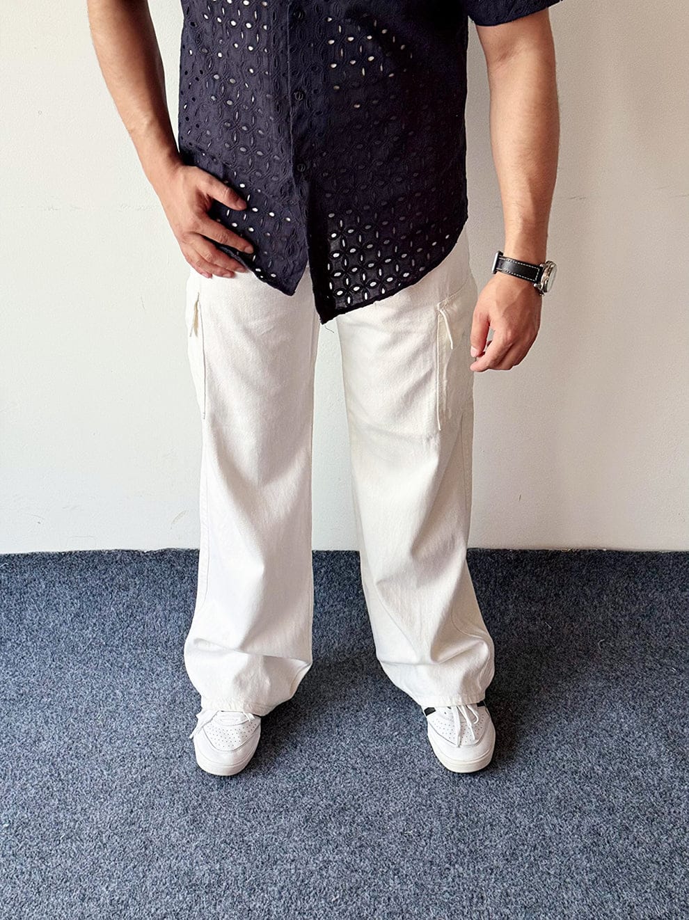 Arctic Drape Jean White