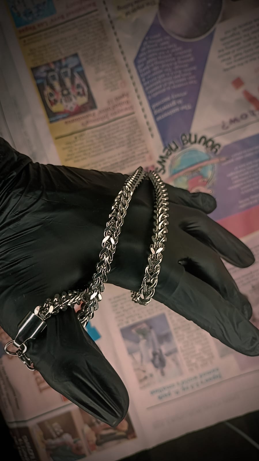 Square shape Chandi Chain