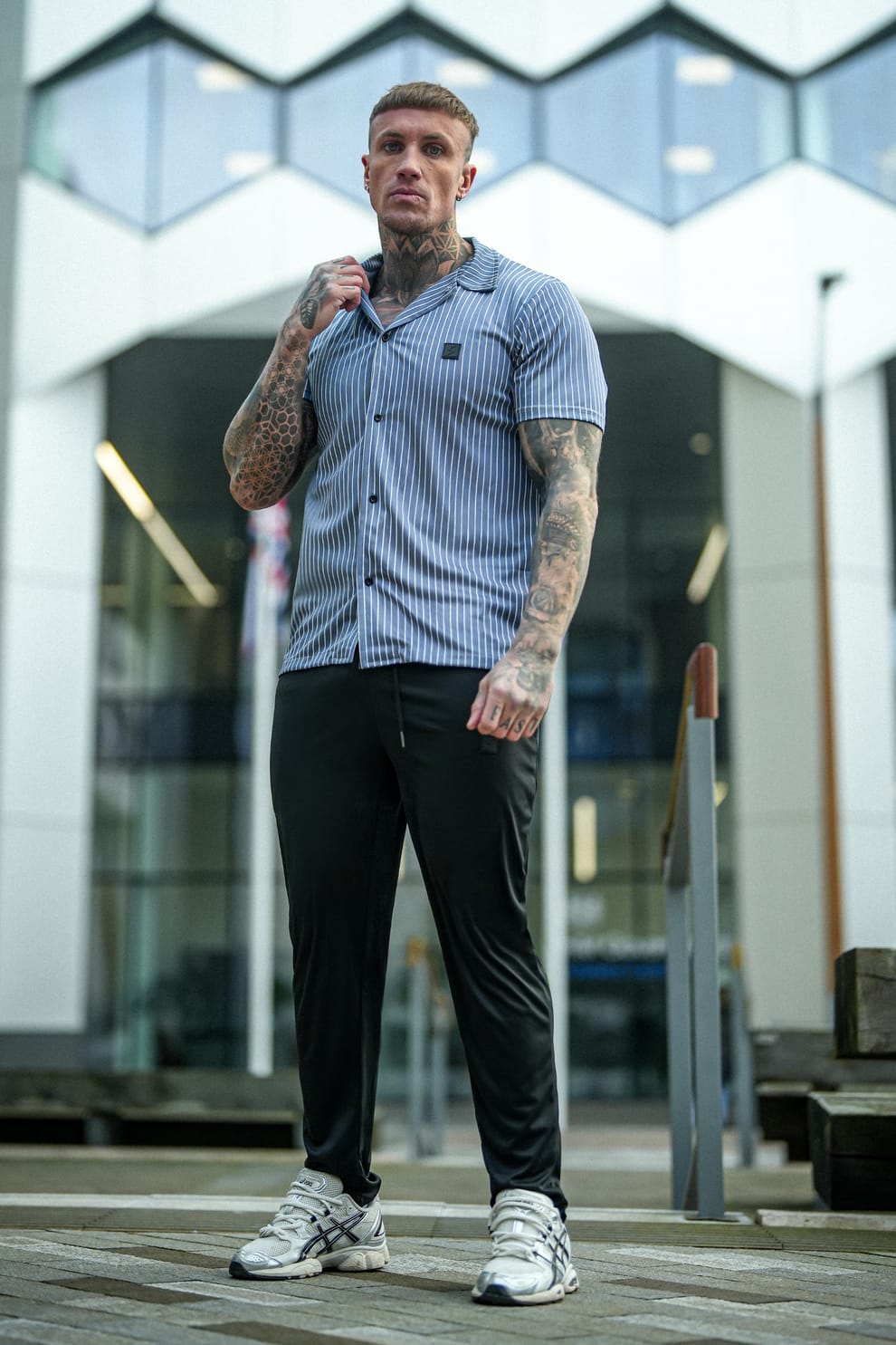 Speed Grey Stripe Trouser