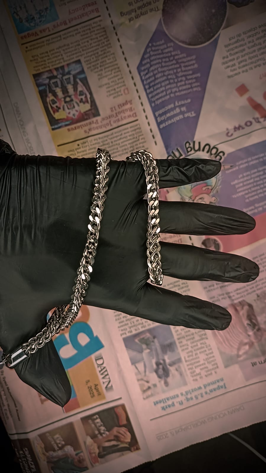 Square shape Chandi Chain