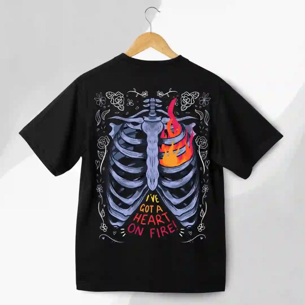 Heart On Fire Oversize T-shirt