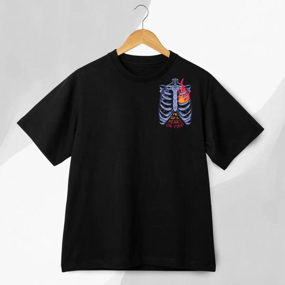 Heart On Fire Oversize T-shirt