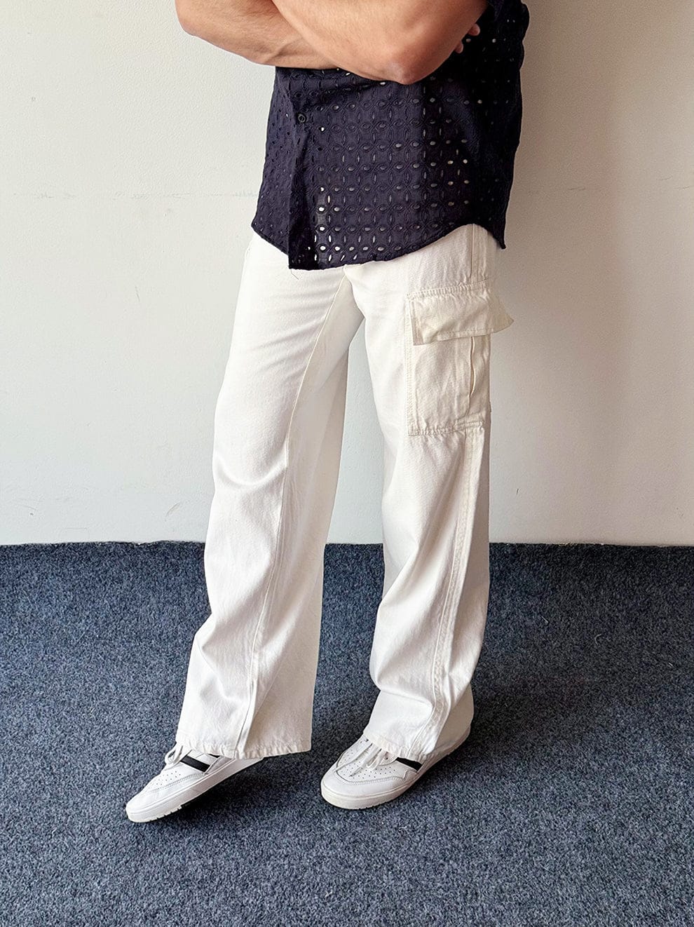 Arctic Drape Jean White