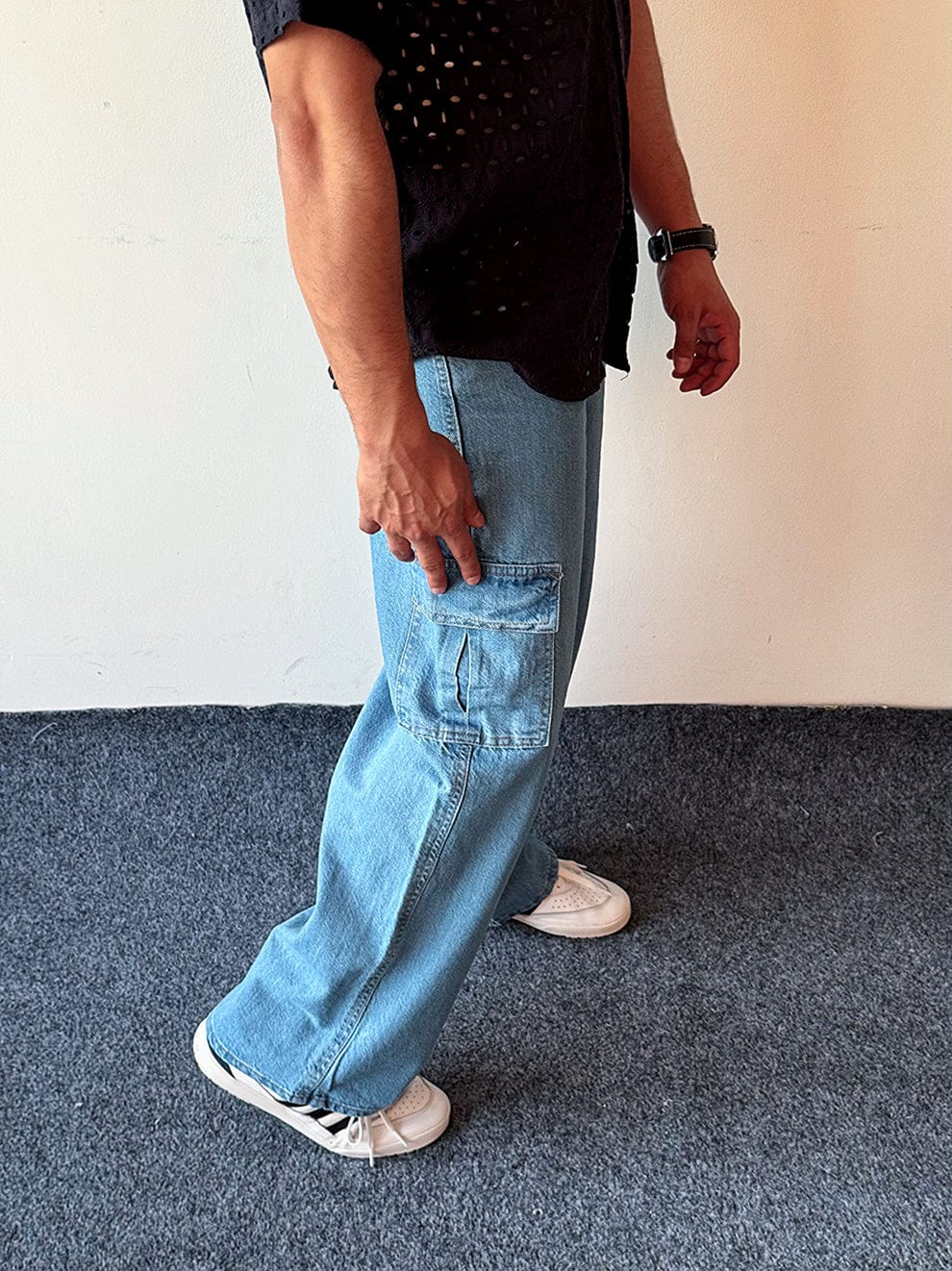 Arctic Drape Jean  Black