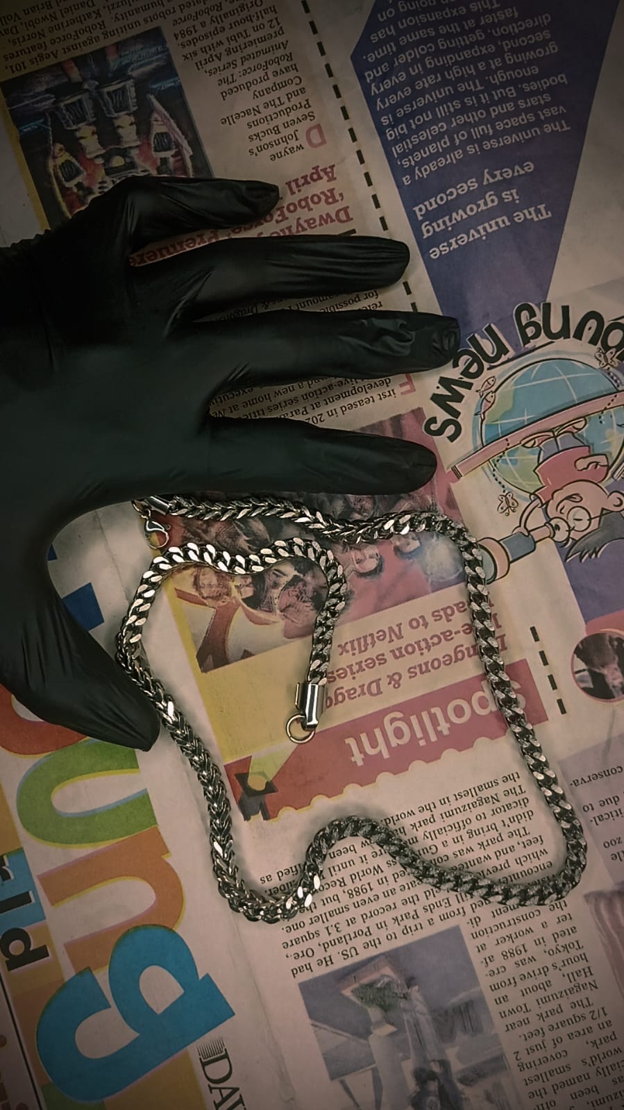 Square shape Chandi Chain